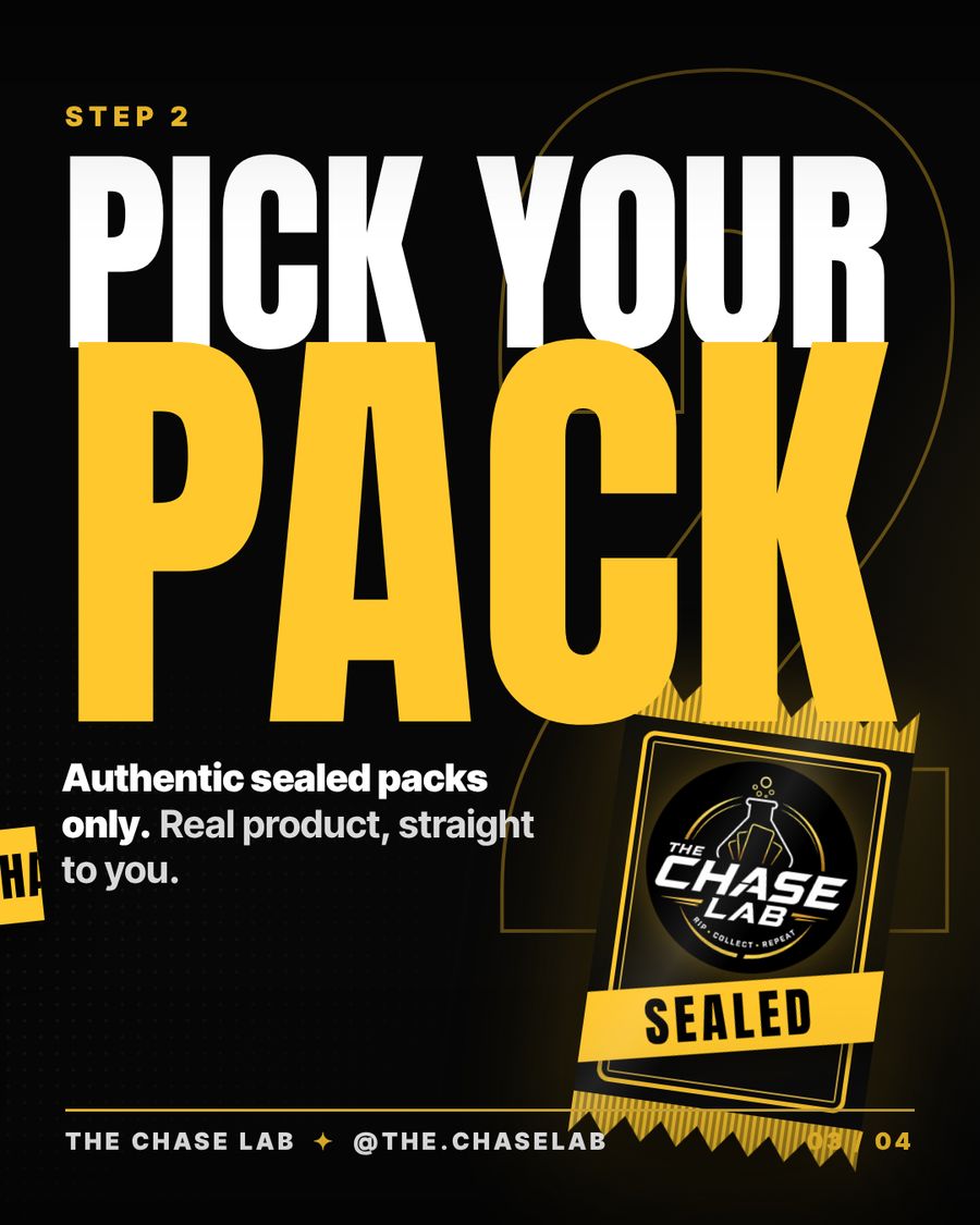 Step 2: Pick your pack. Authentic sealed packs only.